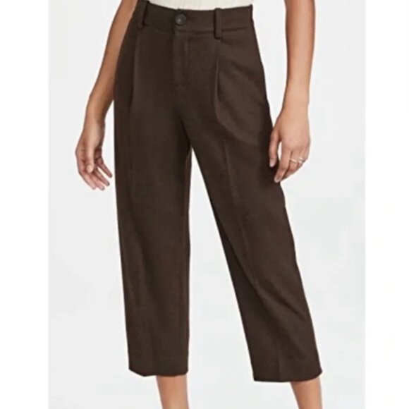 Vince 100% Wool Cropped Tapered Pants - Picture 1 of 6